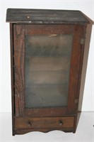 Wooden 1 Door 1 Drawer Cabinet - 15" H,