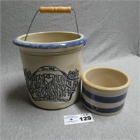 Bujno Pottery Crock w/ Handle - Small Crock