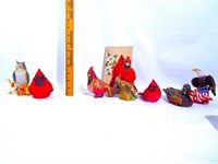 Assorted Ceramic Birds