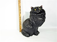 Ceramic Black Cat Sculpture