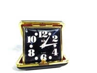 Mid Century Elgin Travel Clock W/Case