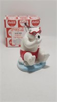 1996 Enesco Coca-Cola Polar Bear figurine