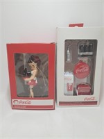 (2) 2010 Coca-Cola Ornaments Betty Boop & 5 Piece