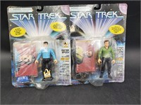 1996 Star Trek Spock & Captain Kirk figures