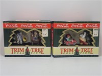 (2) 1996 Coca-Cola Trim A Tree Collection