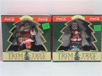 (2) 1995 Coca-Cola Trim A Tree Ornaments