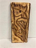 Decorative  23” tall Wood Carving