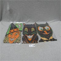 3 Early Halloween Die Cut Outs