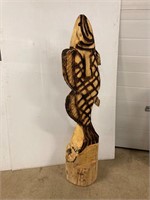 Fish Wood Carving. 64” tall