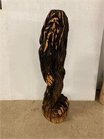 Sasquatch  Wood Carving. 48” tall