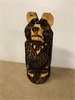 Bear  Wood Carving. 24” tall