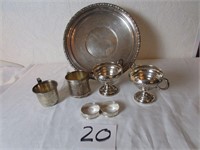 Sterling Tray - Sterling Cups
