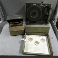Audiotronics 300A Record Player w/ Records