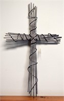 Metal hanging cross
