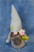 Adorable, plush springtime gnome figure