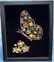 Framed butterfly picture