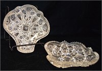 Set of two glass dishes 7.5in x 7.5in