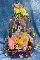 Child Easter basket with polka dot bow