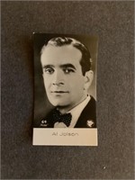 AL JOLSON: Scarce SALEM Tobacco Card (1933)