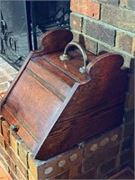 19thC English Victorian Mahogany Coal Scuttle Box