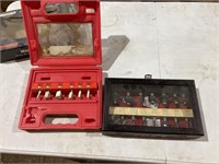 (2) LIKE NEW ROUTER BIT SETS