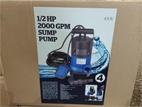 1/2 HP 2000 GPM SUMP PUMP