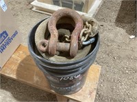 HEAVY DUTY TOW-ROPE WITH CHAIN ENDS,