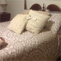 bedding with pillows