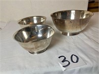 Silver Plated Bowls - Paul Revere Silver Plated