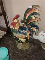 Large Ceramic Rooster (23"T)