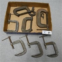 Lot of Various C Clamps