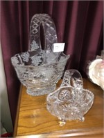 (2) Crystal Baskets