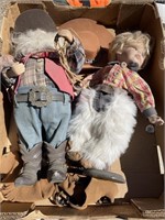 OLD WESTERN DOLLS WITH ACCESORIES