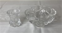 Waterford Crystal Bowl & Unmarked Toothpick