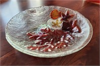 FROSTED GLASS CENTERPIECE BOWL