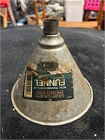 Small metal funnel