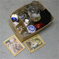 Box Lot Oil Lamps - Glassware - Etc