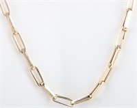 14K YELLOW GOLD COLLAR CHAIN NECKLACE