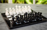 NEW $190 Black and White Weighted Full Chess