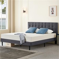 Iyee Nature Upholstered Platform Bed Frame, Full