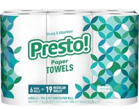 Amazon Brand - Presto! Flex-a-Size Paper Towels