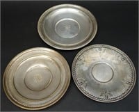 (3) STERLING DISHES