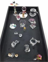 (16pc) Crystal Figurines