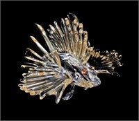 Swarovski Crystal Lion Fish Figurine