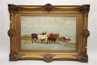 PASTORAL COW PAINTING