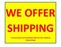 WE OFFER SHIPPING