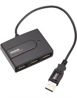 New- AmazonBasics 4-Port USB to USB 2.0