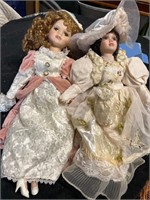 Two Porcelain Dolls