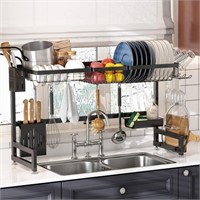 New- Over The Sink Dish Drying Rack, 2-Tier