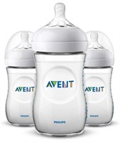 New- Philips Avent Natural Baby Bottles, Clear,